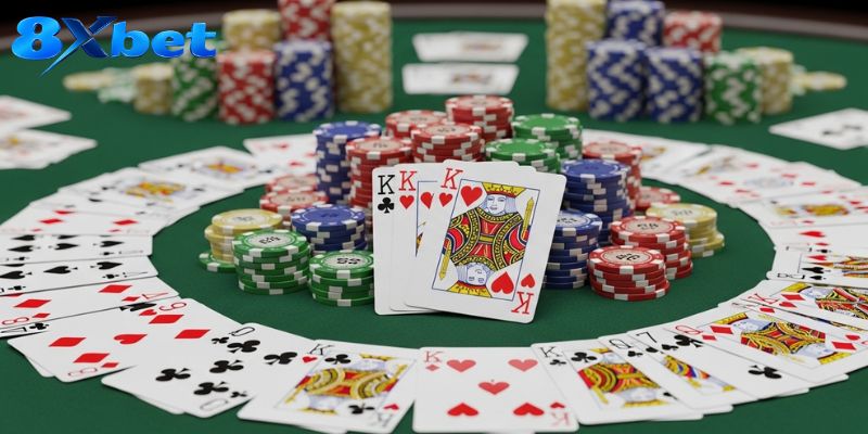Giao diện xếp Mậu Binh 13 Lá trên 8XBET